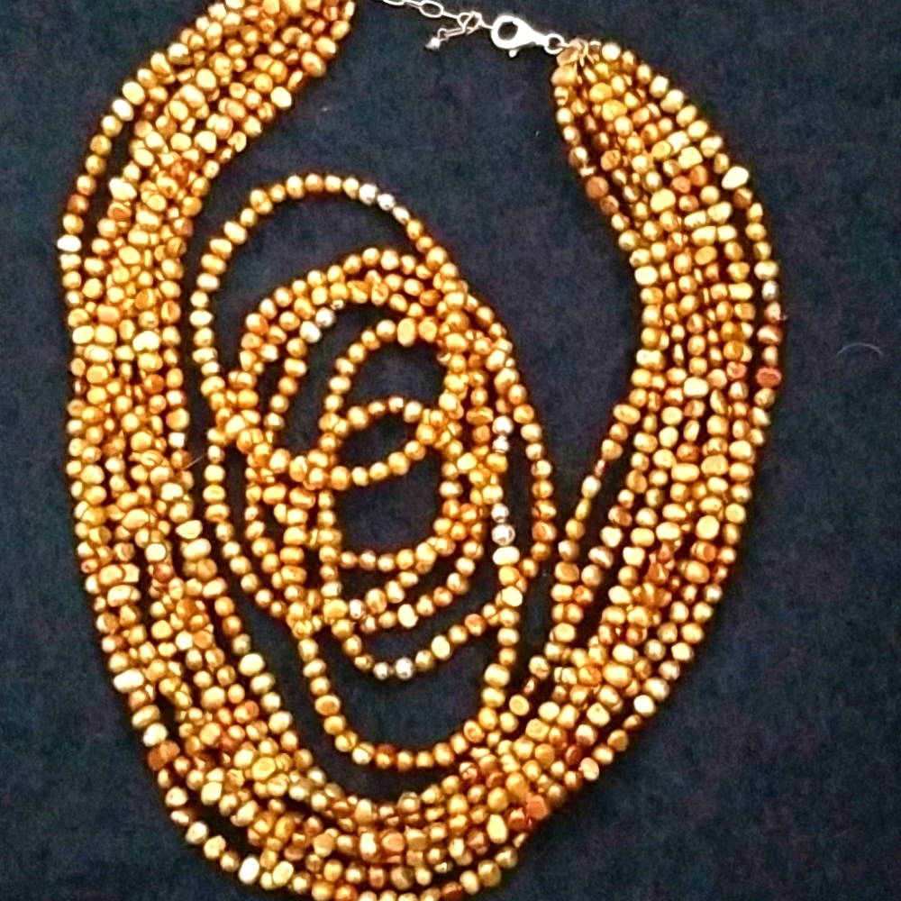 Silpada Warm Bronze multi layer beads set